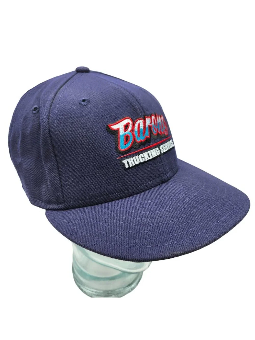 Barone Trucking Service Navy Blue New Era Snapback Hat Wool MD LG